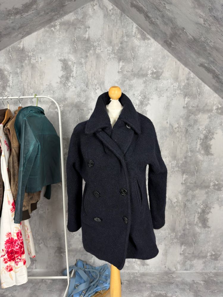 Ralph Lauren Płaszcz Black Double-Breasted Coat