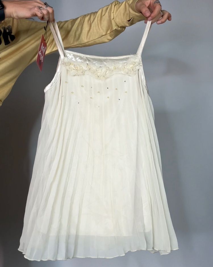 Slip White Pleated Slip Dress product image