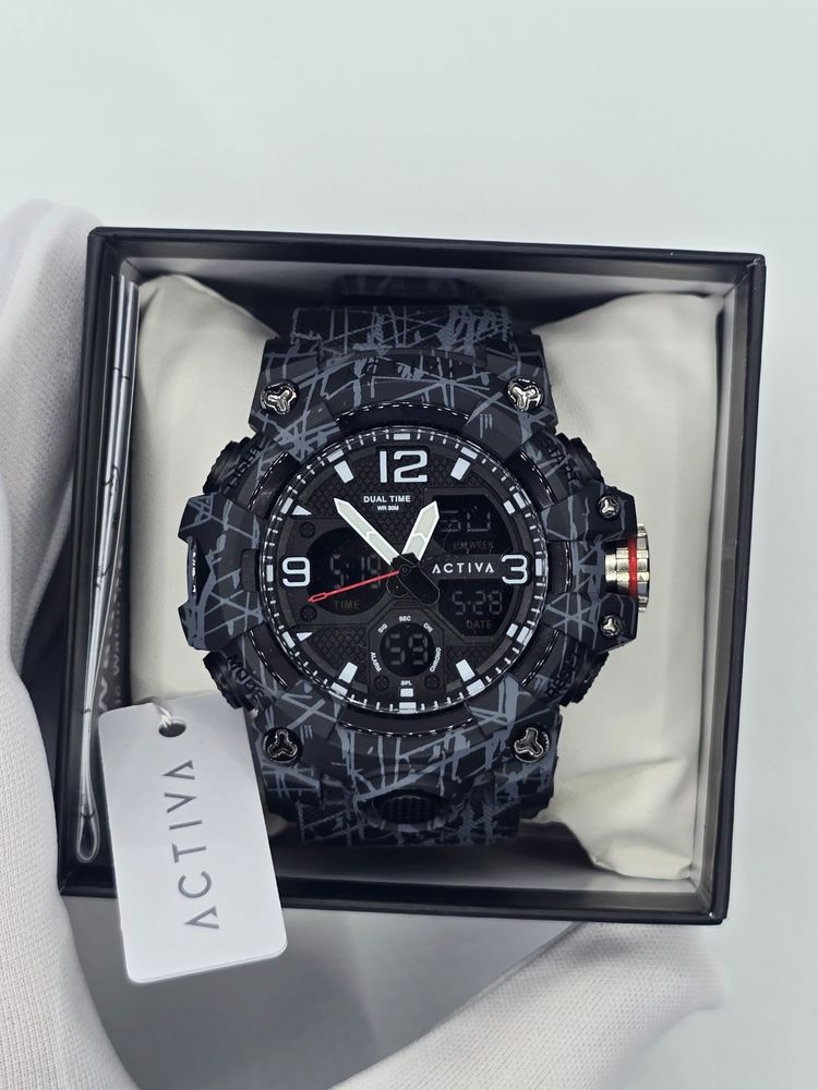 Activa Men'S Dual Time Wristwatch imagen 2
