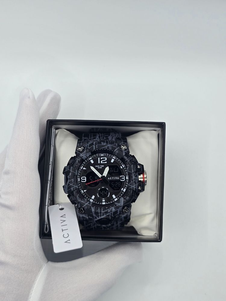 Activa Men'S Dual Time Wristwatch imagen 1