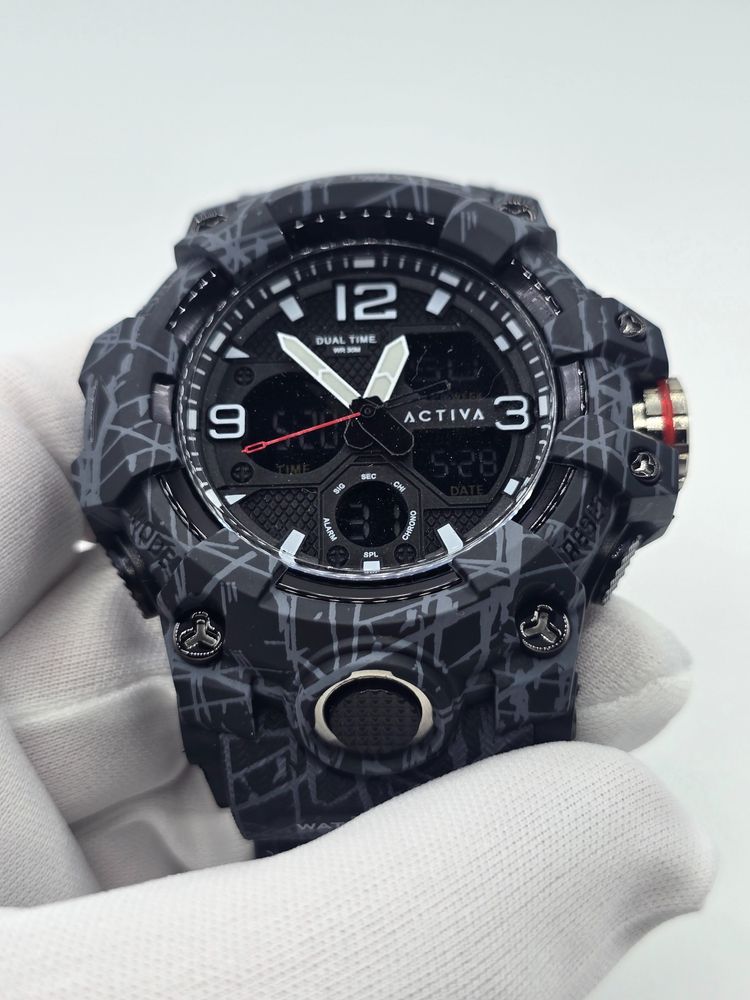 Activa Men'S Dual Time Wristwatch imagen 5