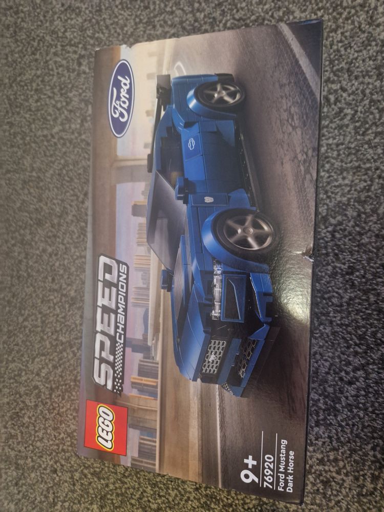 Lego blue LEGO Speed Champions Ford Mustang Dark Horse model product image