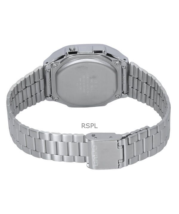 Casio Digital Alarm Chrono Stainless Steel A168WA-1WDF A168WA-1W Unisex Watch 2