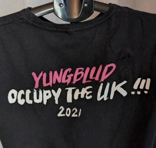 Official Yungblud Occupy The UK 2021 Tour Graphic T Shirt Size M uk 10 12 imagen 8