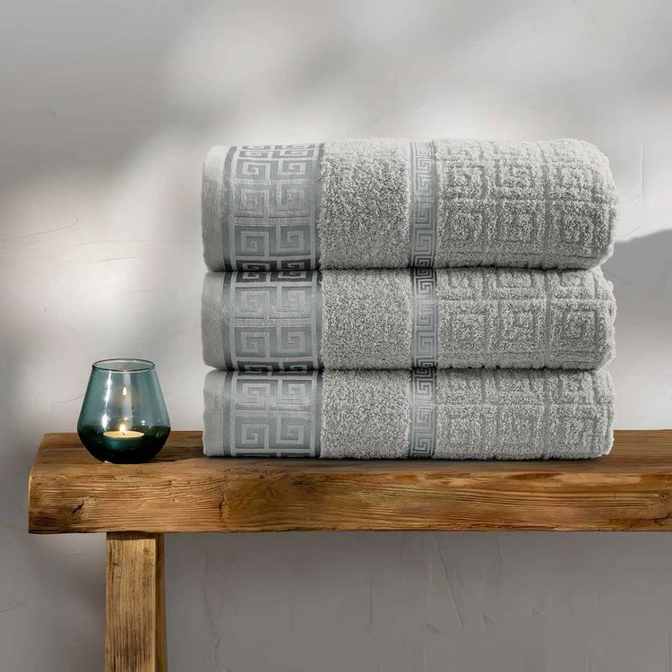 Grey Towels Set Pack of three Bath Sheet