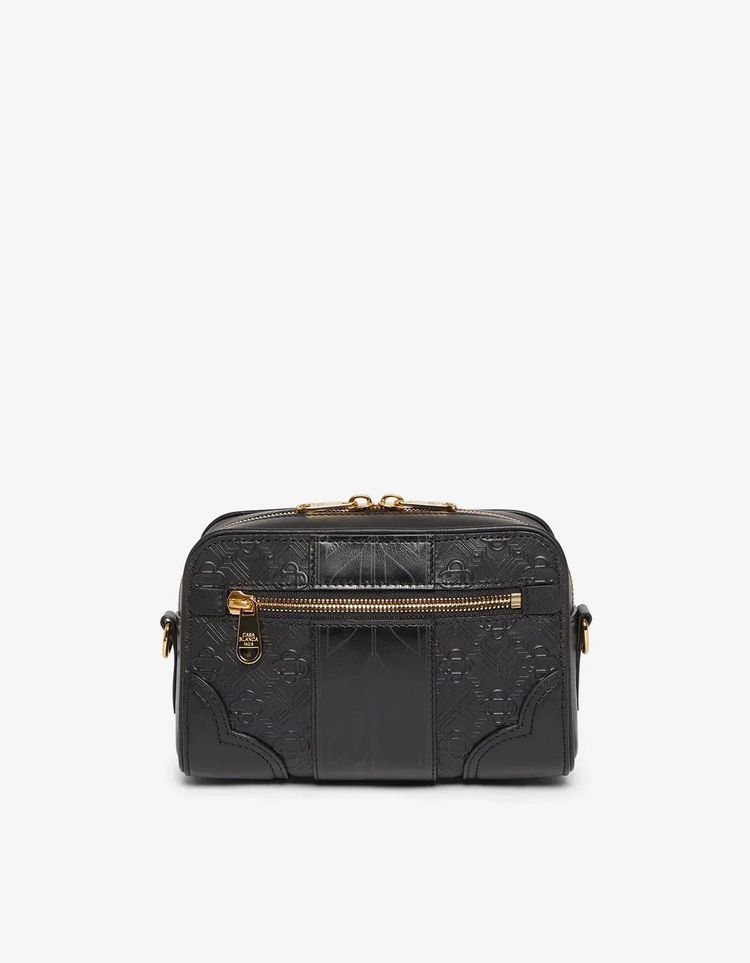 Casablanca Black Monogram Crossbody Bag 6