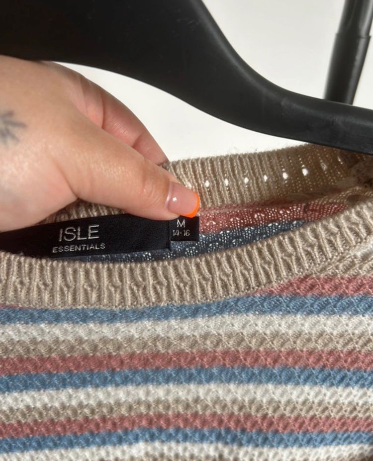 Isle Essentials Striped Sweater obraz 4