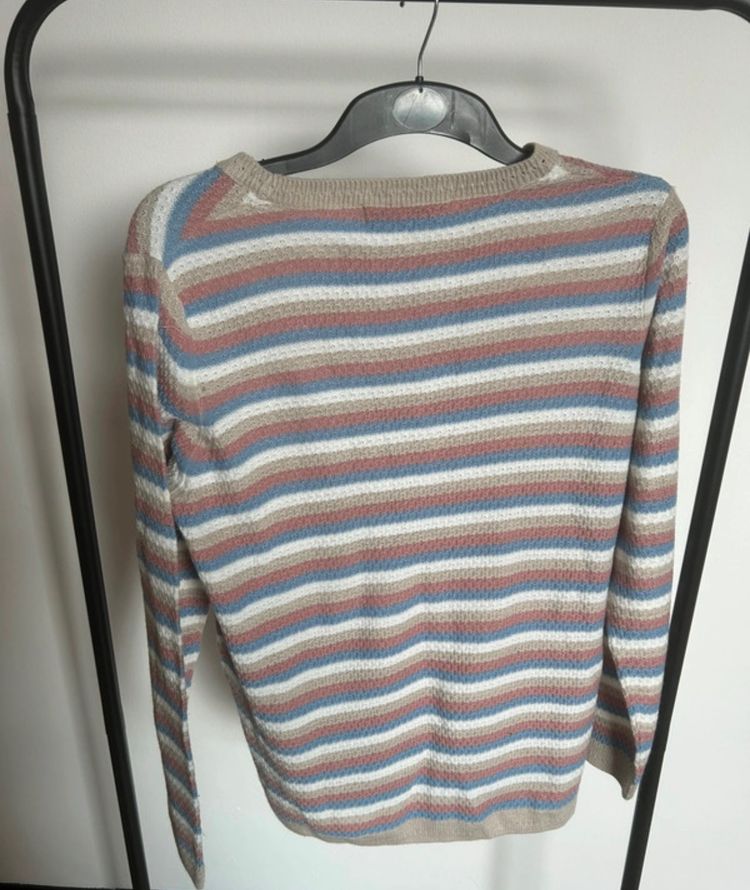 Isle Essentials Striped Sweater obraz 2