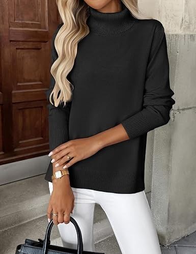 Black Turtleneck Sweater image 1