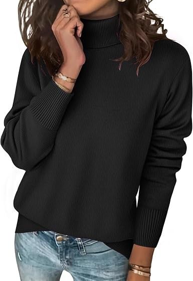 Black Turtleneck Sweater image 2