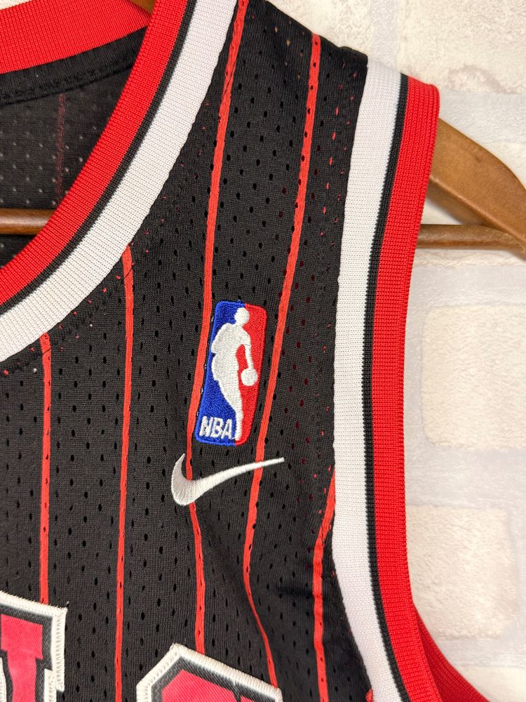 Immagine di Canotta Nike NBA da collezione “Flight 8403” Chicago Bulls Michael Jordan 23 Pinstripe Cucita 4