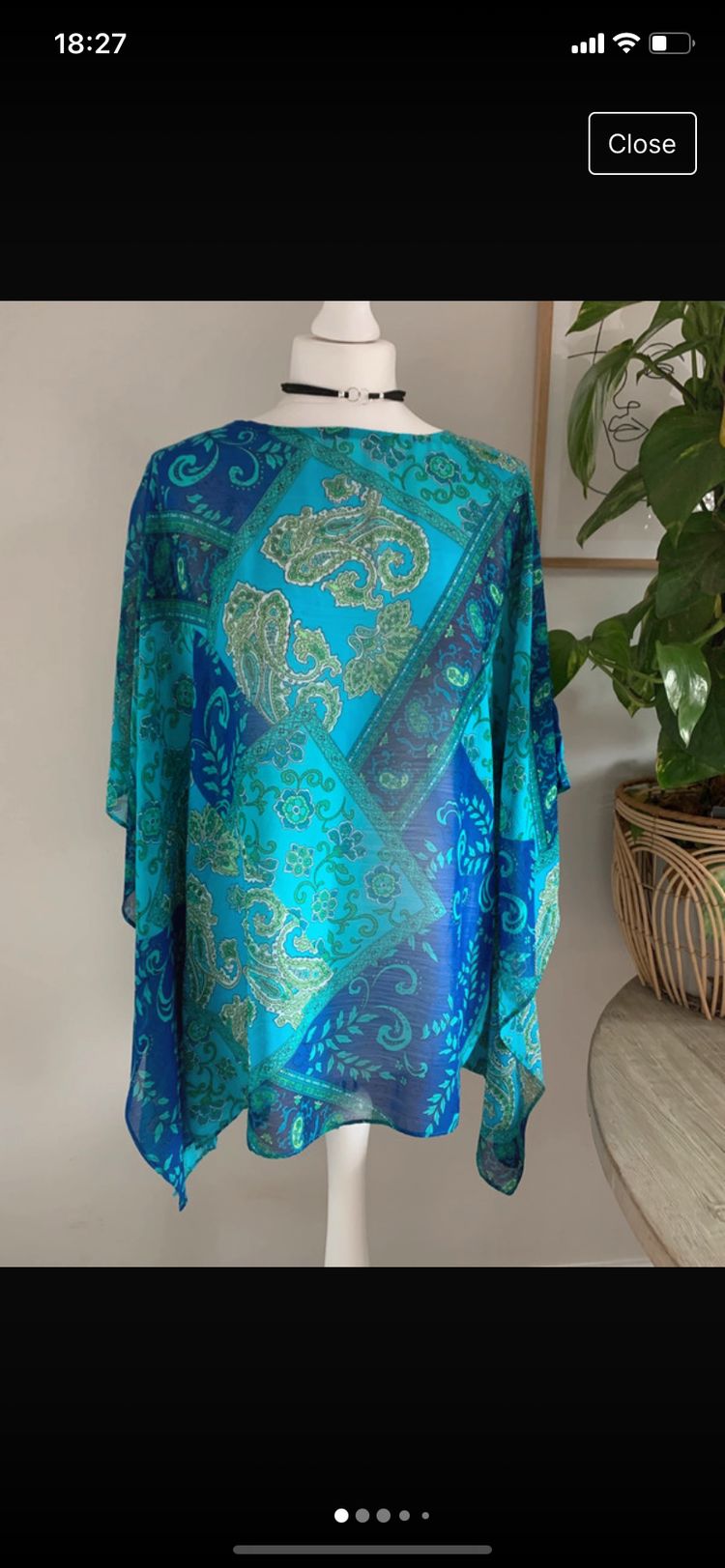 Susan graver scarf top xs oversized 