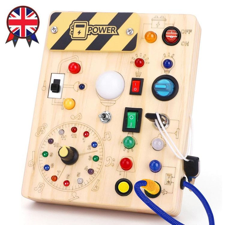 Other Montessori Wooden Busy Board For Toddlers Activity Board Sensory Toys Fidget product image