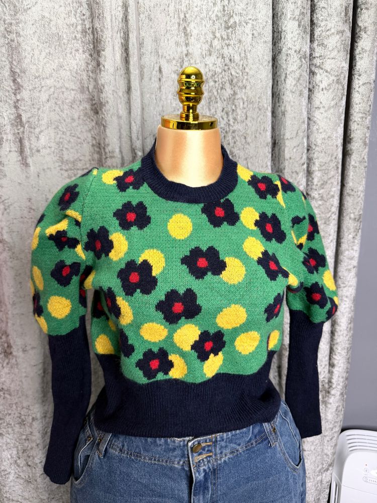 Cider Floral Patterned Sweater product image