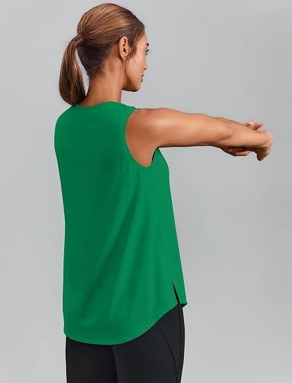 Majestic Athletic Green Sleeveless Athletic Tank Top product image
