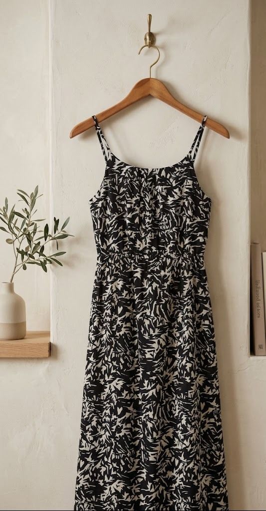 Other Black And White Floral Print Dress product image