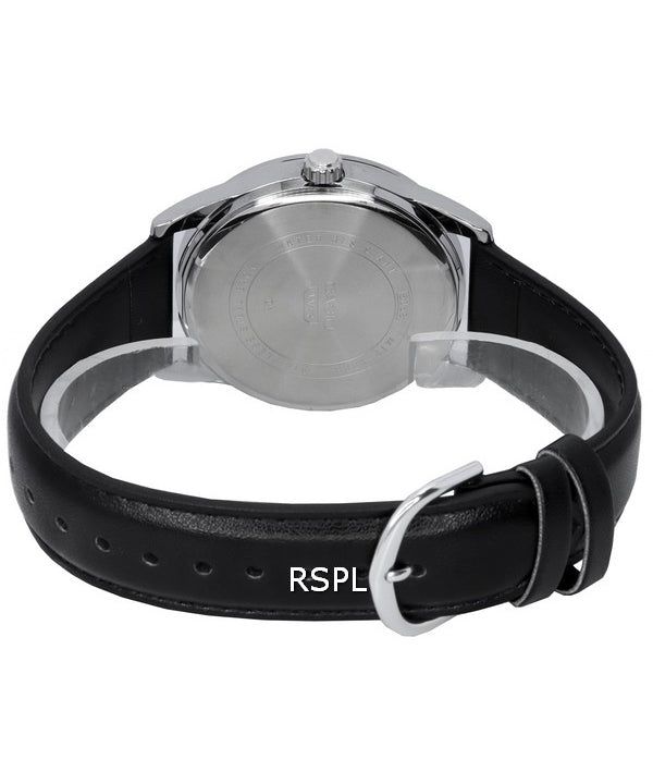 Casio Analog Leather Strap Black Dial Quartz MTP-VD03L-1A MTPVD03L-1 Men's Watch image 5