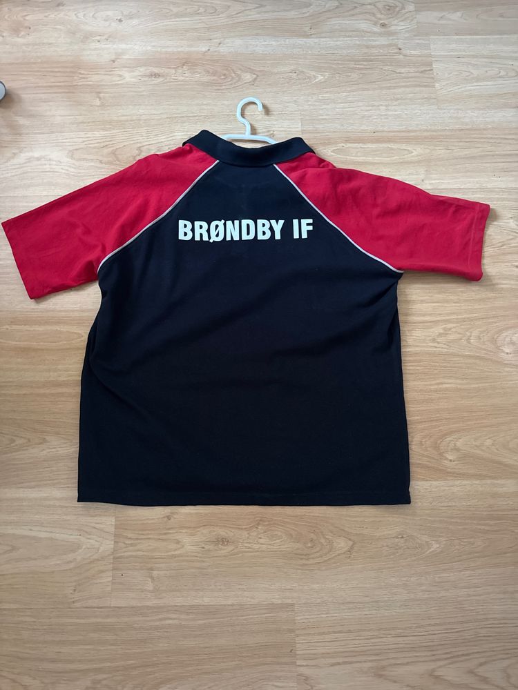Polo Black And Red Polo Shirt With Brøndby If Text product image