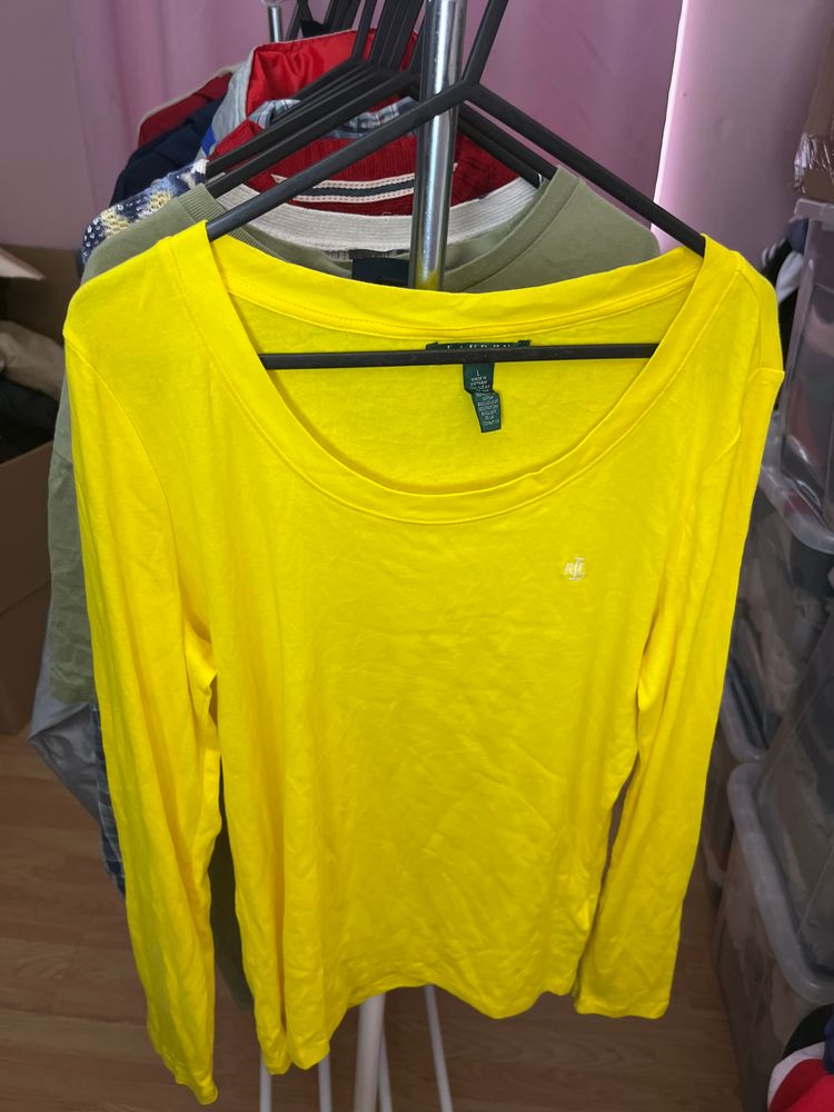 Ralph Lauren Lauren Ralph Lauren Yellow Long Sleeve Shirt product image