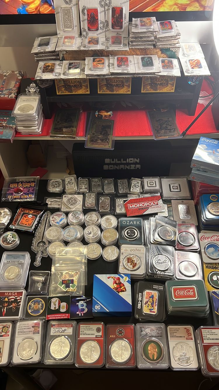 Bullion Item shown on screen