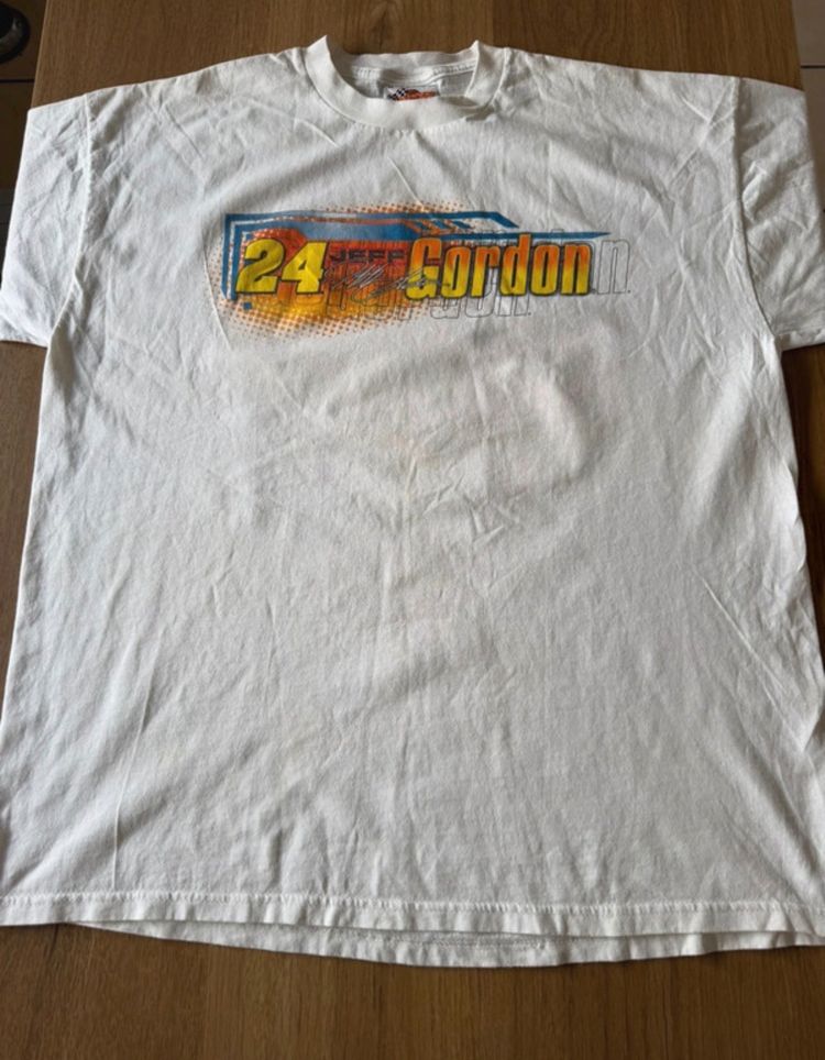 Winner'S Circle Jeff Gordon 24 White T-Shirt image 1
