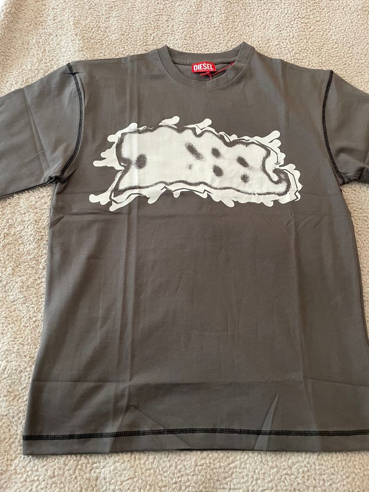 Diesel Grey Graphic T-Shirt