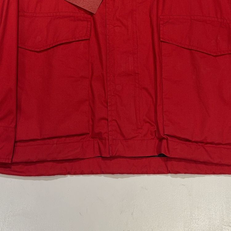 Boneville 19922 Cotton Boating Jacket With Tuck Away Hood Red Jacket image 5
