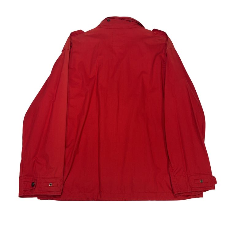 Boneville 19922 Cotton Boating Jacket With Tuck Away Hood Red Jacket image 7