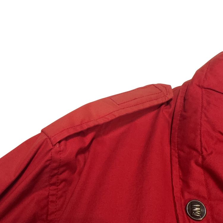 Boneville 19922 Cotton Boating Jacket With Tuck Away Hood Red Jacket image 3