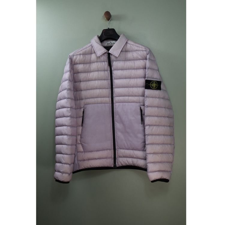 Stone Island Pink Bio-Based Ripstop Nylon Down Jacket