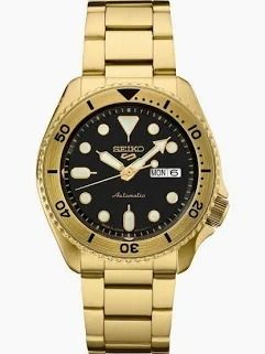 Seiko 5 US Limited Edition Gold watch / Black face