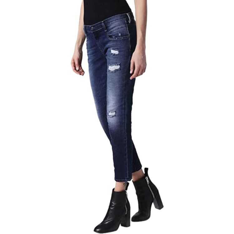DIESEL BELTHY ANKLE 084IJ Womens Jeans Regular Slim Straight Low Waist Fit Pants 3