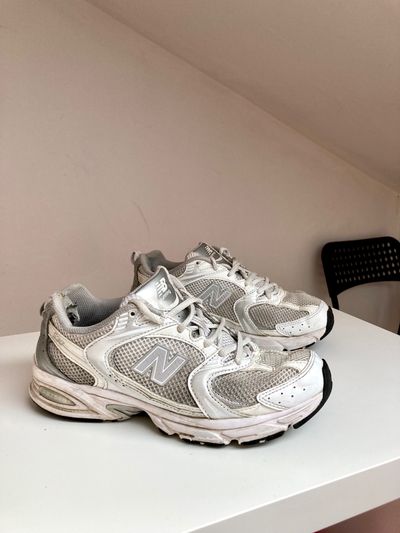 New Balance White And Grey Sneakers