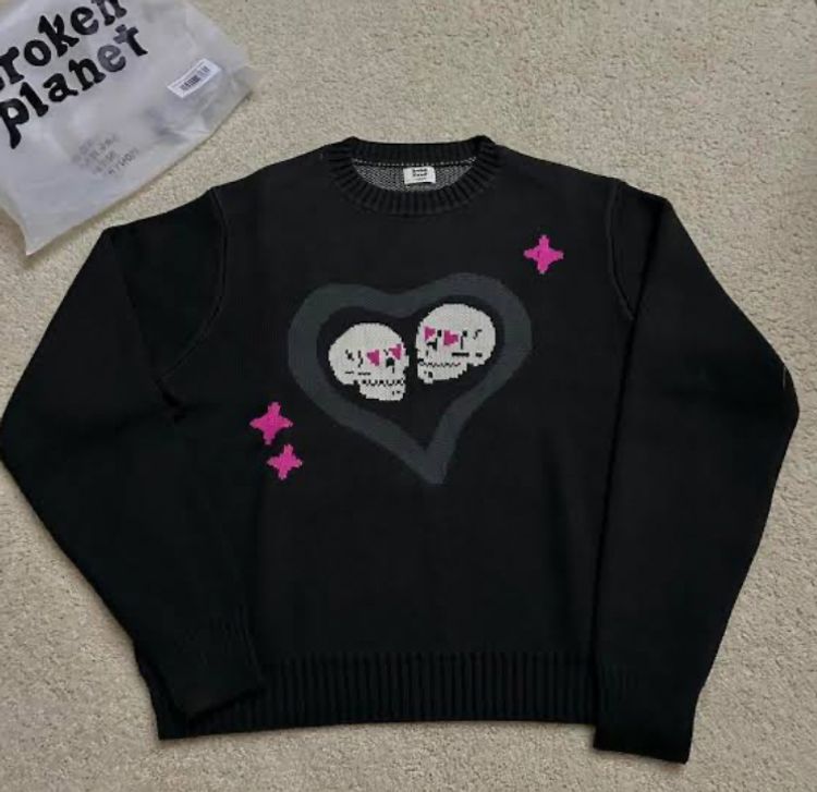 Broken Planet Hearts Are Made To Be Broken Knitted Sweater 2
