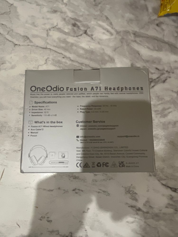 NEW OneOdio Fusion A71 Hi-Res DJ Headphones, Full Box, Extra Cables Included, Studio Quality Sound, Deep Bass, Ready to Gaming/DJ/Music image 3