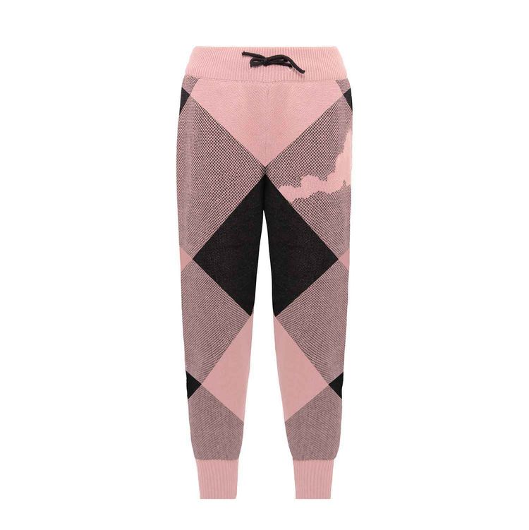 Kids Pink and Black Knit Pants