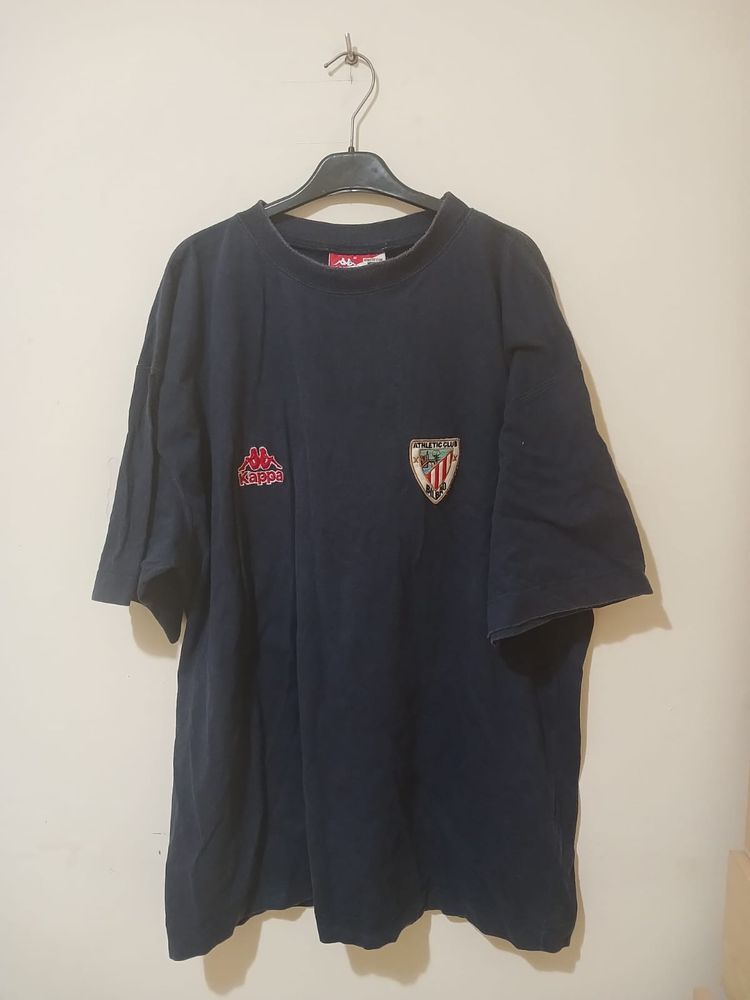 Kappa Black T-Shirt With Logo And Badge
