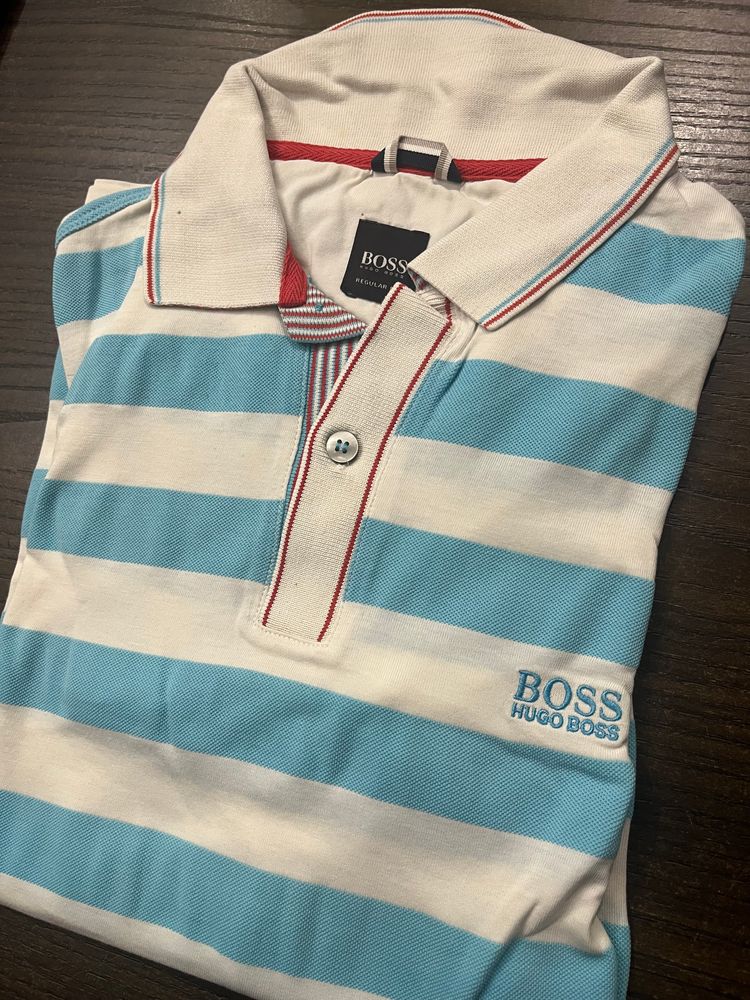 Hugo Boss Striped Polo Shirt