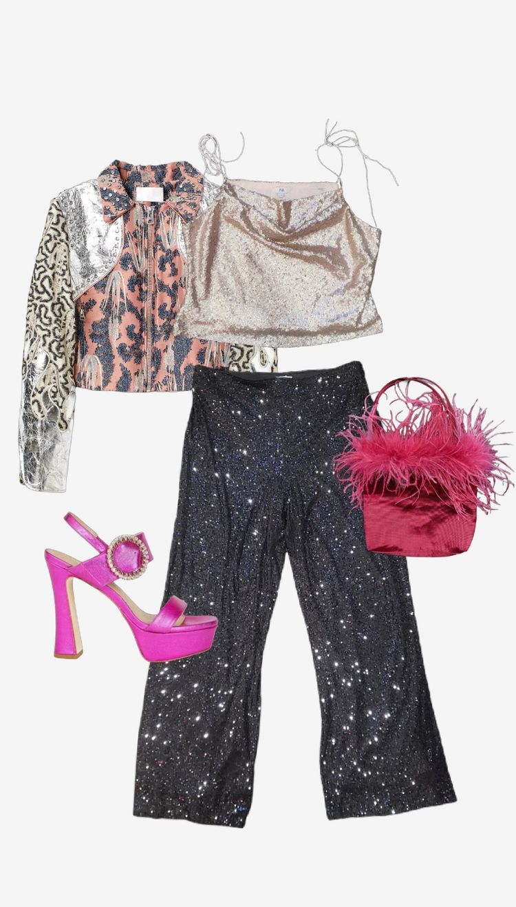 Sequin cowl neck top obraz 5