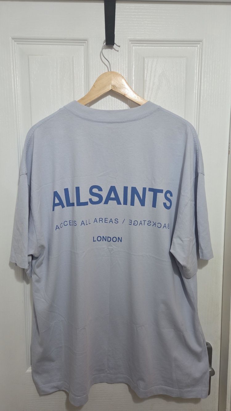Allsaints  Oversized Graphic Print T-Shirt Mens Large image 1