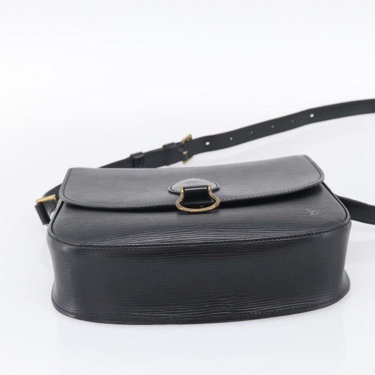 LOUIS VUITTON Epi Saint Cloud GM Shoulder Bag Black Noir M52192 LV Auth 210765A - Jerrillo image 9