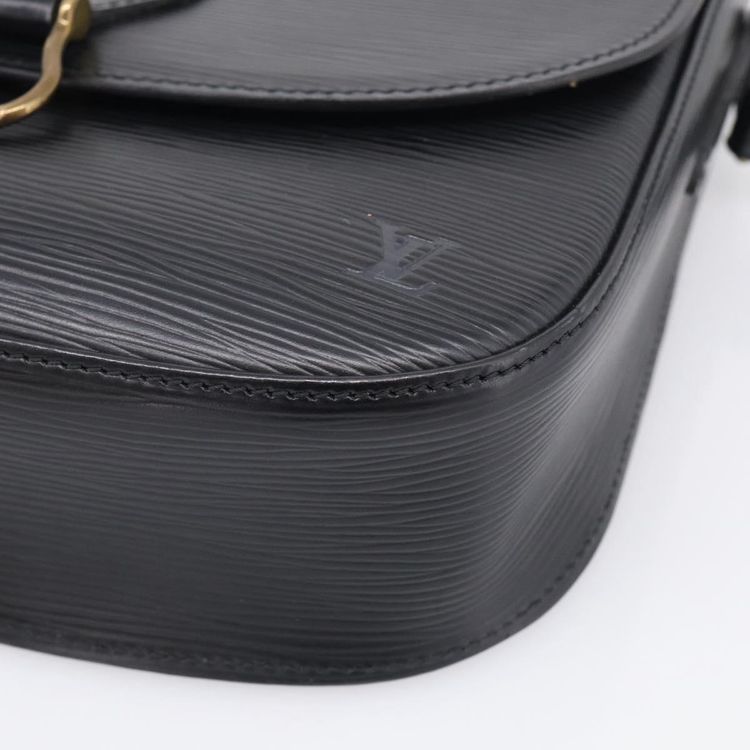 LOUIS VUITTON Epi Saint Cloud GM Shoulder Bag Black Noir M52192 LV Auth 210765A - Jerrillo image 10