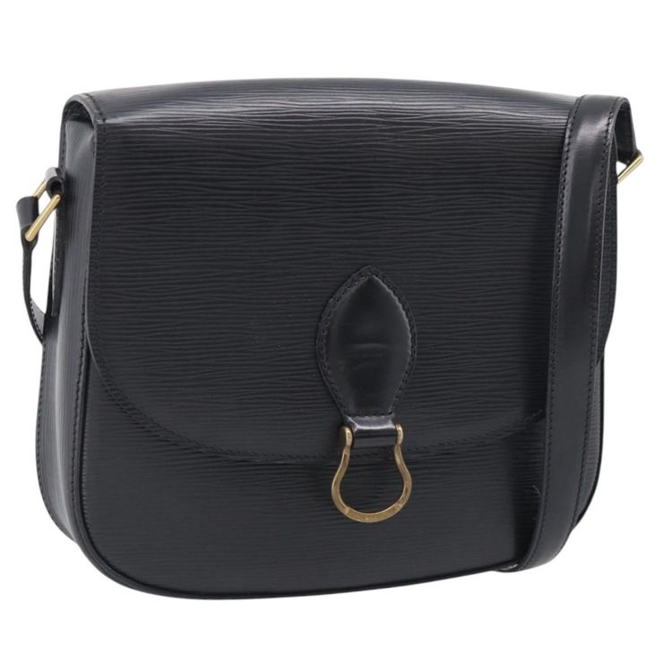 LOUIS VUITTON Epi Saint Cloud GM Shoulder Bag Black Noir M52192 LV Auth 210765A - Jerrillo