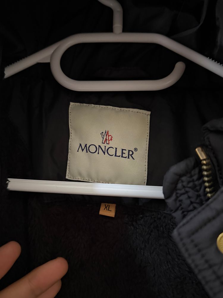 Moncler Black Quilted Parka Coat 3