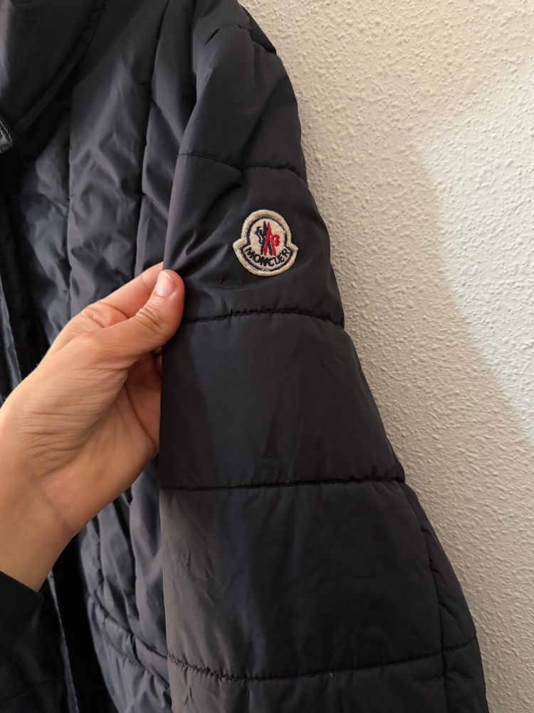 Moncler Black Quilted Parka Coat 2