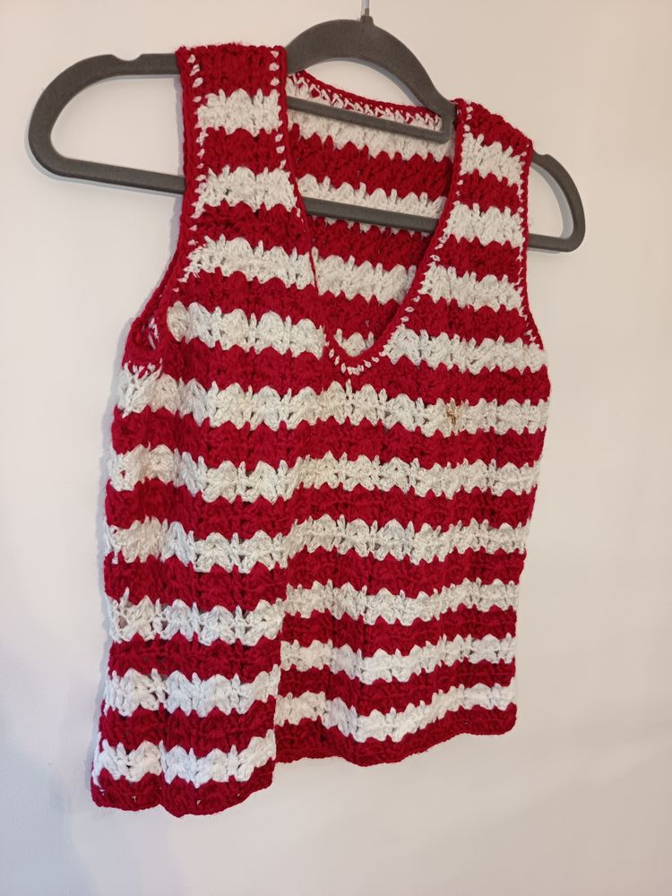 Crocheted Sleeveless Top