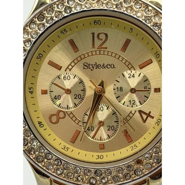Style&Co. Gold-Tone Wristwatch obraz 4