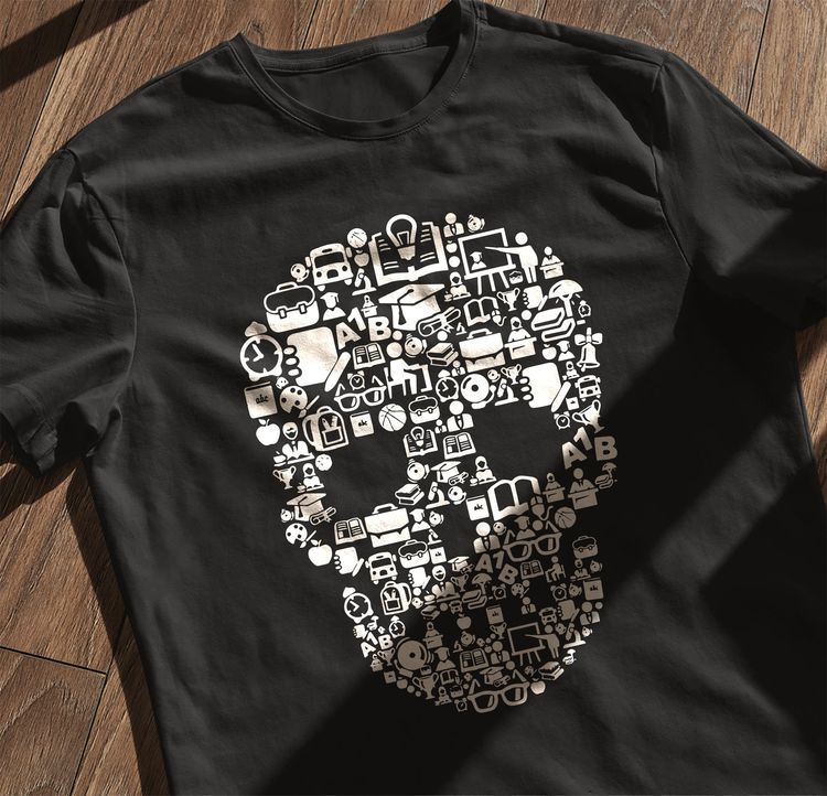 End of School Skull T-Shirt AU 5