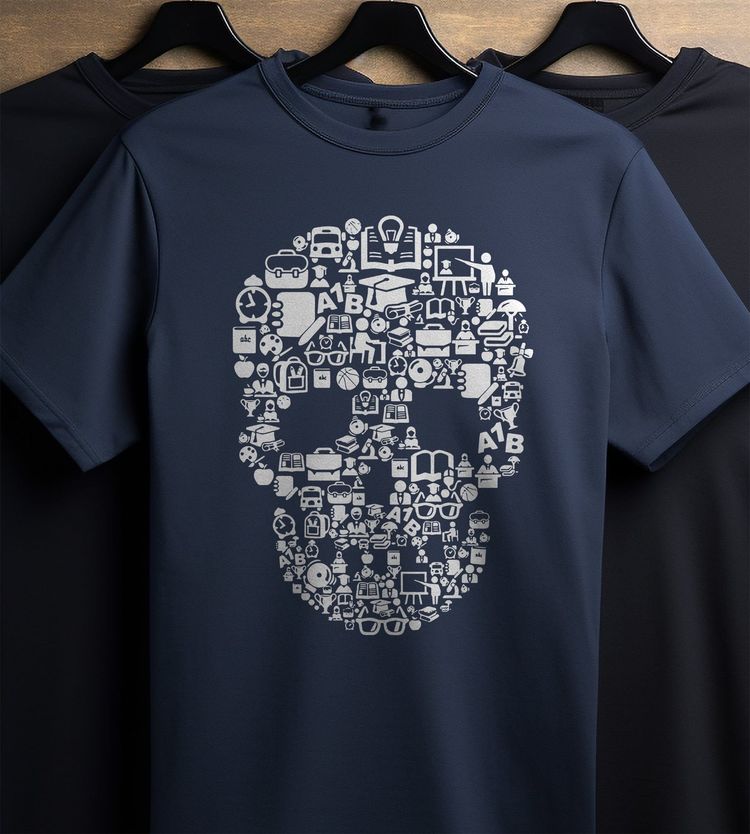 End of School Skull T-Shirt AU 3