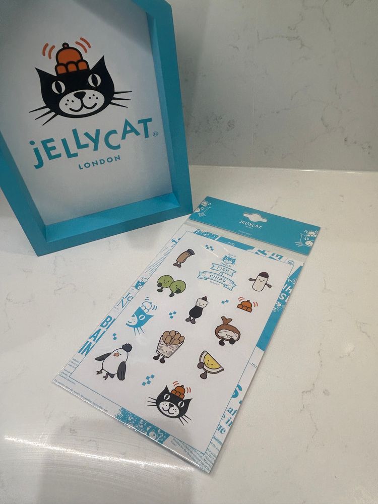 Jellycat Fish & chips stickers 